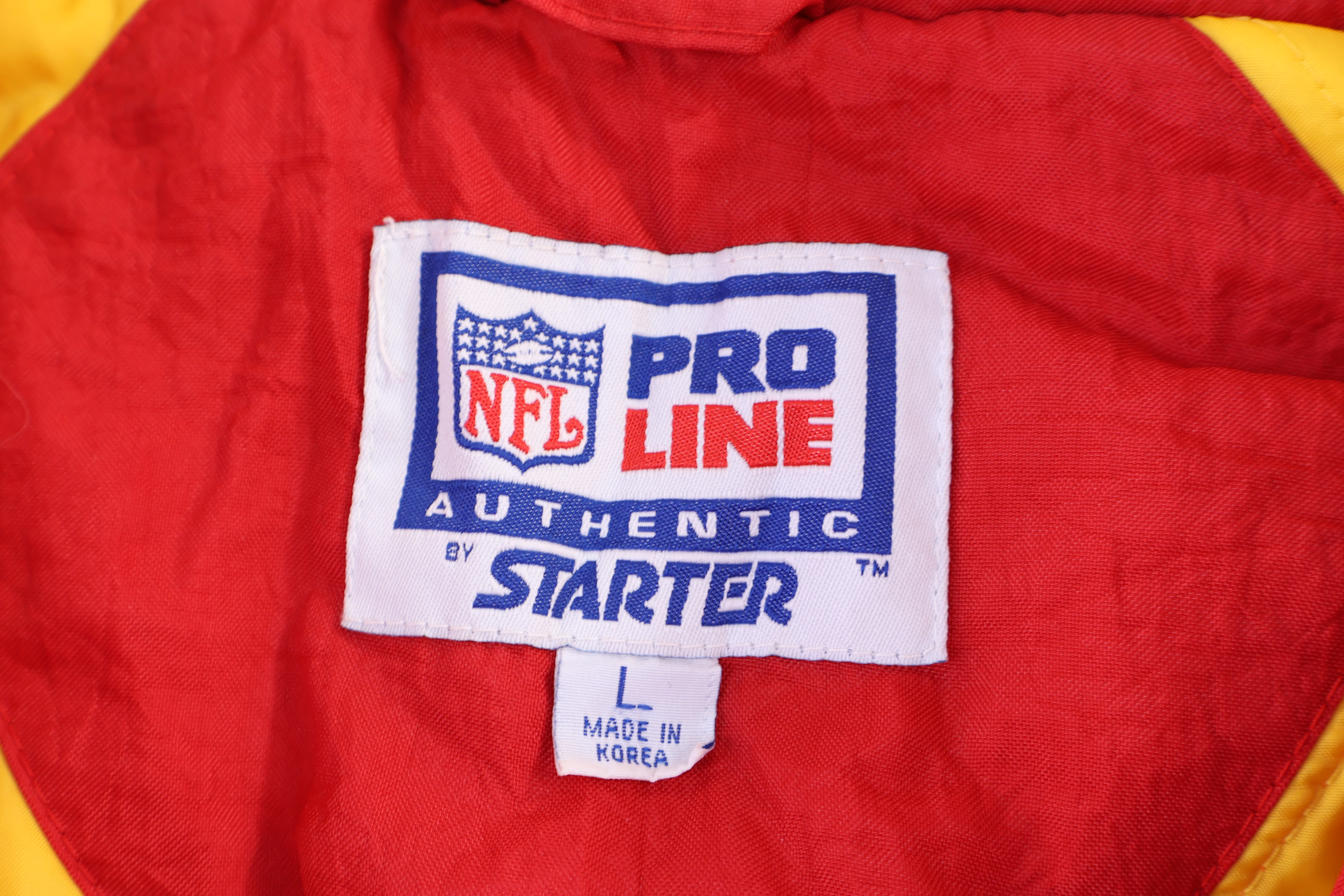 Youth Vintage Starter Kansas City Chiefs Football Puffer Jacket - Image 4